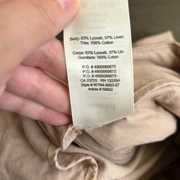 ARITZIA Wilfred Cairo Brax Linen Jumpsuit US 0 - Picture 6 of 8
